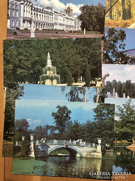 Large block of old Leningrad postcards - 16 pcs - postal clean