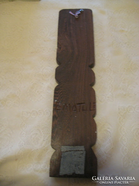 Faragott  Afrikai  , fali dísz   EMATULE  felirattal  , 10 x 45 x 2 cm
