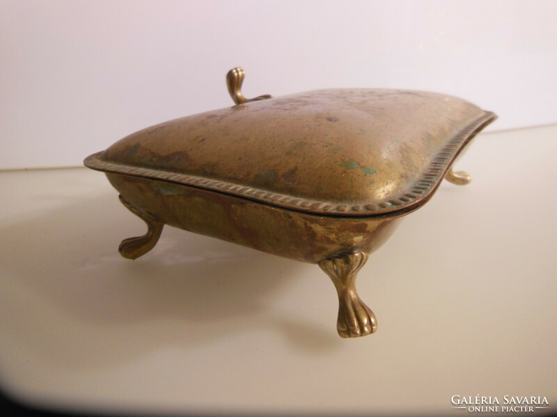 Crumb holder - brass - antique - 19 x 13 x 6 cm - German - flawless