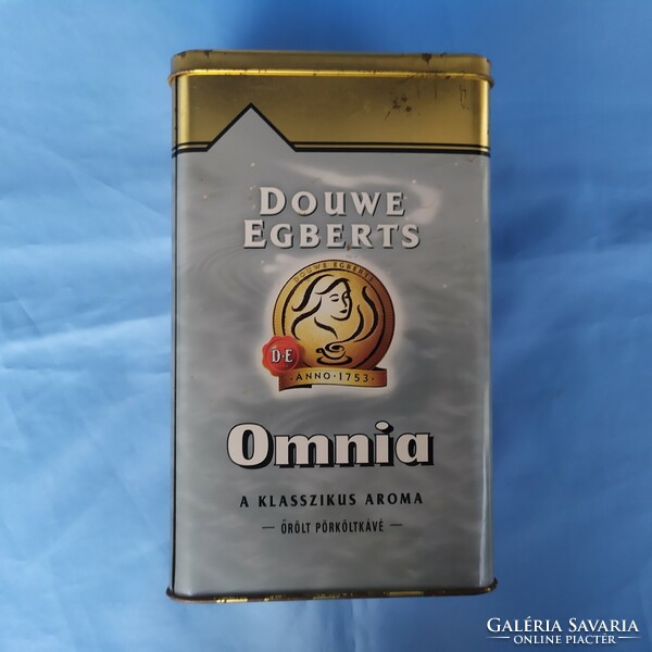 Douwe egberts omnia tin gift box for sale! Retro!