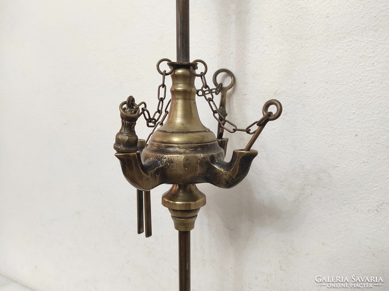 Antique Arabic candelabra Moroccan Algeria patina copper standing 4-branch Turkish oil candelabra 856 7020