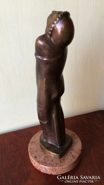 Nándor Gallas - bronze statue