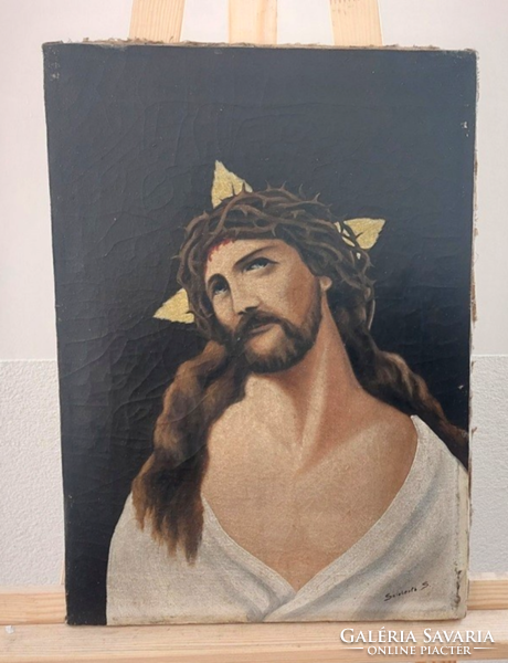 (K) Krisztus festmény 34,5x49 cm