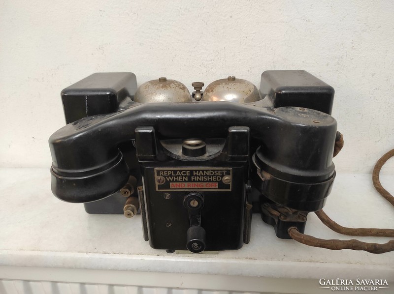 Antique military telephone English American morse code device militari military 217 7133