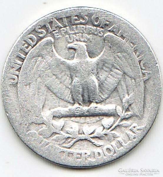 USA 25 silver cents 1935