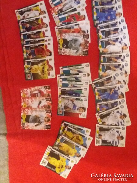 2012 EURO 1 csomag 60 darab futball gyűjthető kártyák egyben állapot a képek szerint