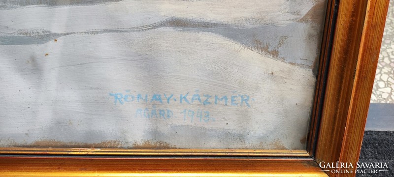 Kázmér Rónay ( 1883-1971 ) 65x87 cm cardboard - tempera