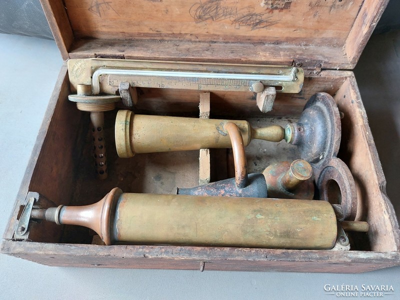 Old copper wine decanter