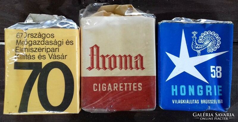3 unopened old Hungarian cigarettes