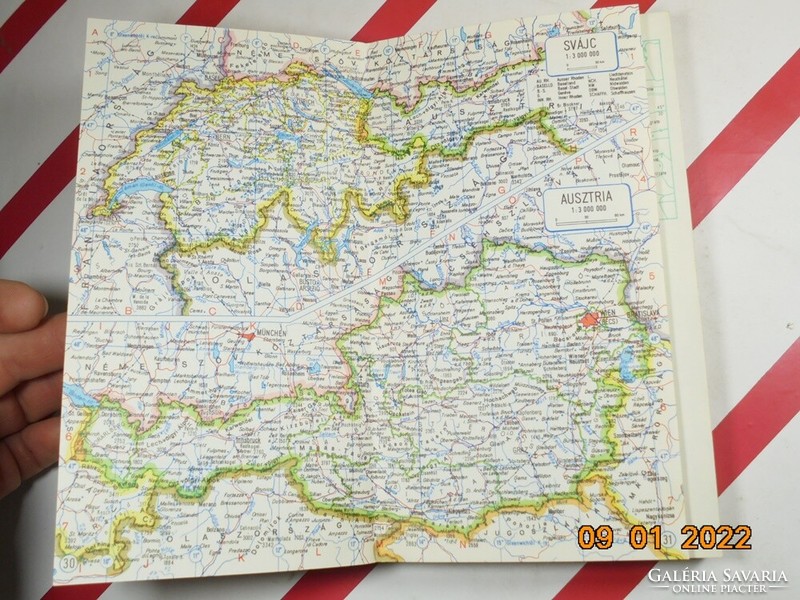 Zsebatlasz Kartográfiai Vállalat 1980-as évből