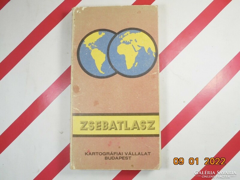 Zsebatlasz Kartográfiai Vállalat 1980-as évből