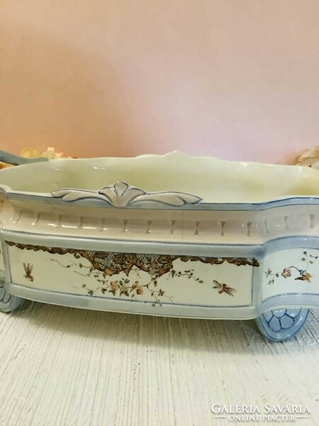 Antique French faience table centerpiece
