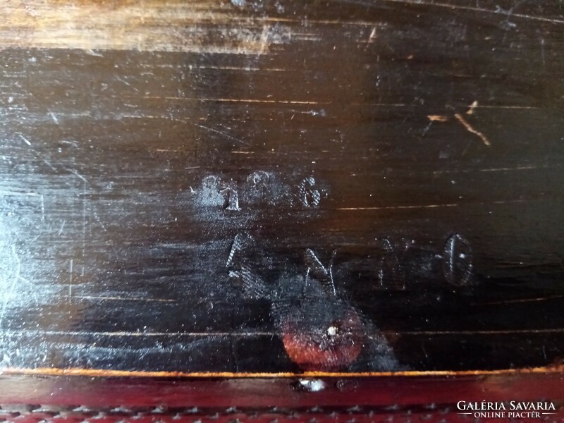 Antik Lingel fa tál/asztalközép, XlX.sz. első fele.- 1846 -
