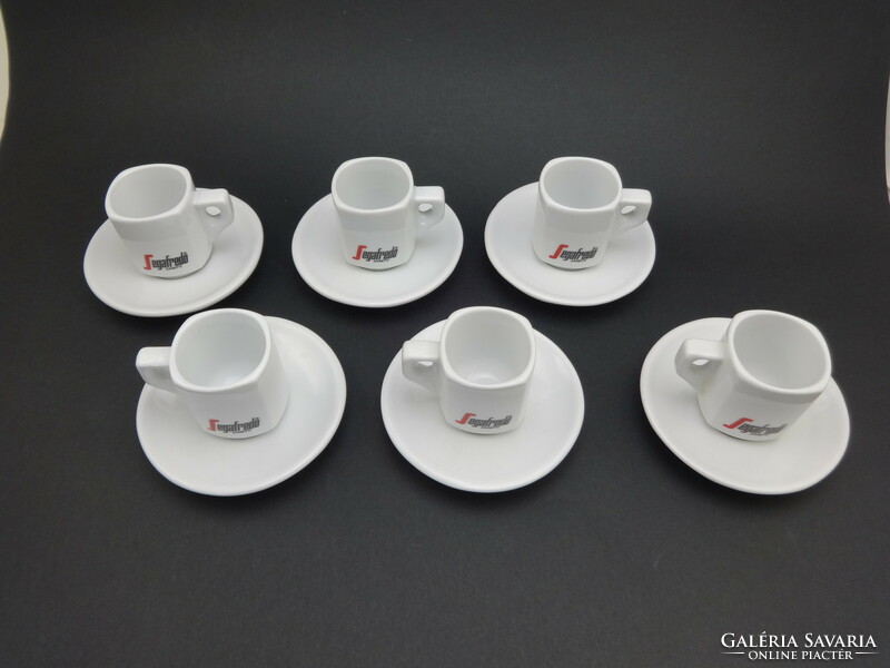 Segalfredo coffee cup with small plate