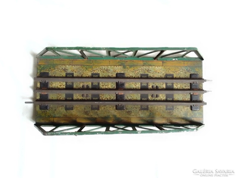 Antique old railway bridge hornby three track 0 model railway field table board game accessory item