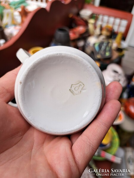 Kőbánya porcelain drasche floral mug porcelain