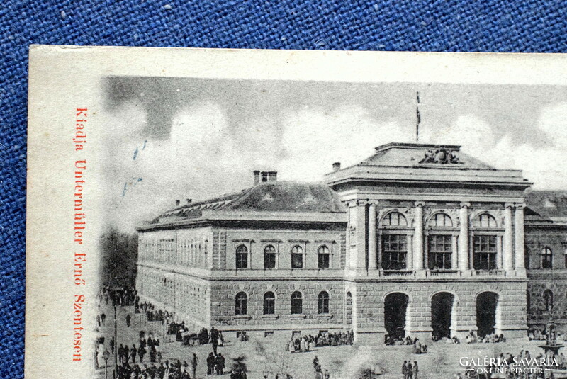 Szentes - county hall (now the archive) some holiday 1898 published by Ernő Untermüller, Szentes