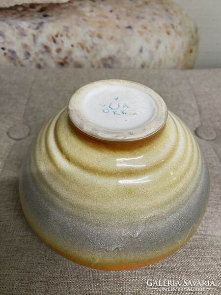 Gorka gauze painted - glazed ceramic crab vase a43