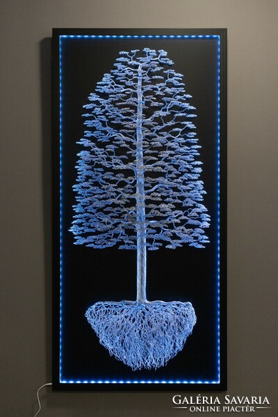 Alumínium drót fa rejtett led világítássa!(Home Tree)