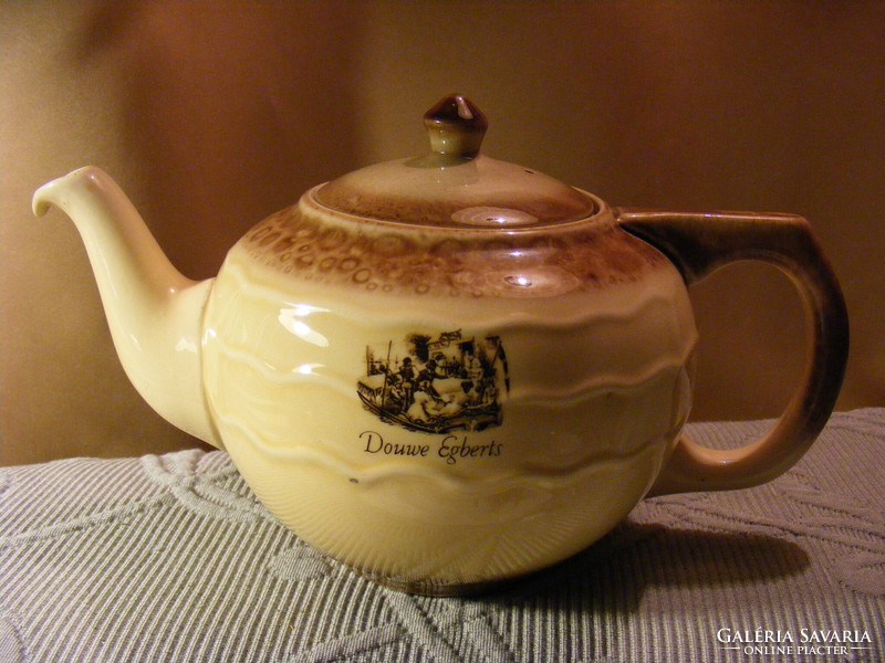 Vintage douwe Egberts earthenware teapot