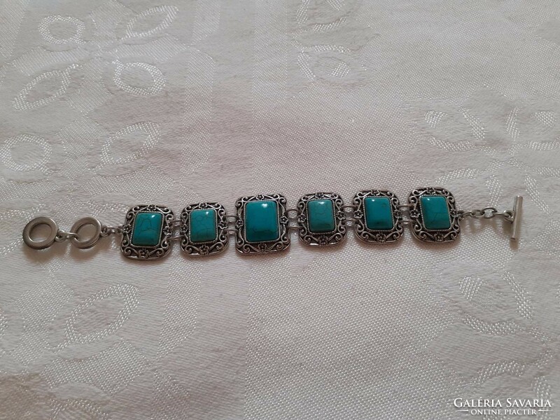 A very nice mineral stone (perhaps turquoise) bracelet