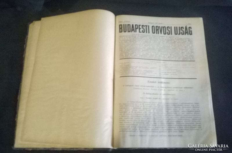 Budapest orvosi újság 1937  Kötet
