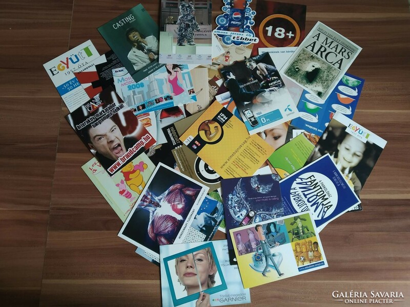 50 advertising postcards in one
