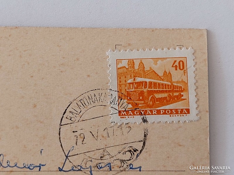 Régi képeslap 1972 retro fotó levelezőlap Balatonkenese Honvéd üdülő parkja