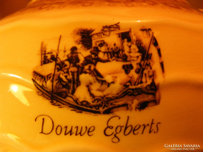 Vintage Douwe Egberts fajansz  teás kanna