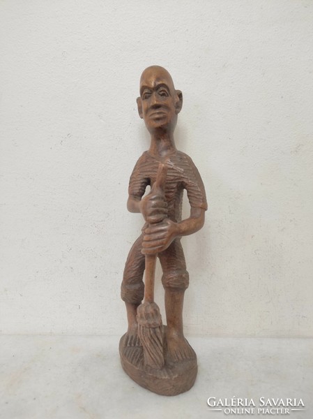 Antik afrikai keményfa férfi szobor 848 7289