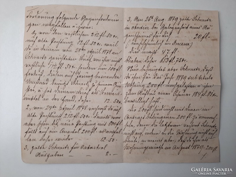 Az Andaházy család levéltára No.500 : magánlevél 1880.szept.12.