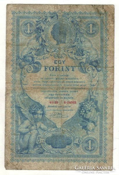 1 forint / gulden 1888 2. eredeti tartás