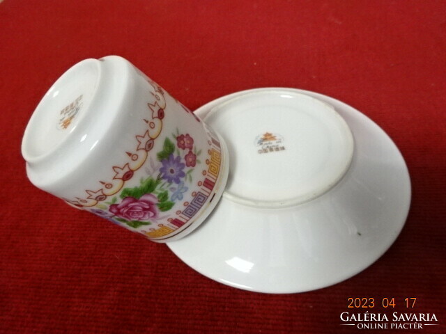 Chinese porcelain, coffee cup + saucer, six pieces for sale. Jokai.