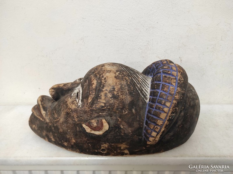 Afrikai antik maszk Yoruba népcsoport páros maszk Nigéria kopottas leértékelt 293 Le dob 100 7085