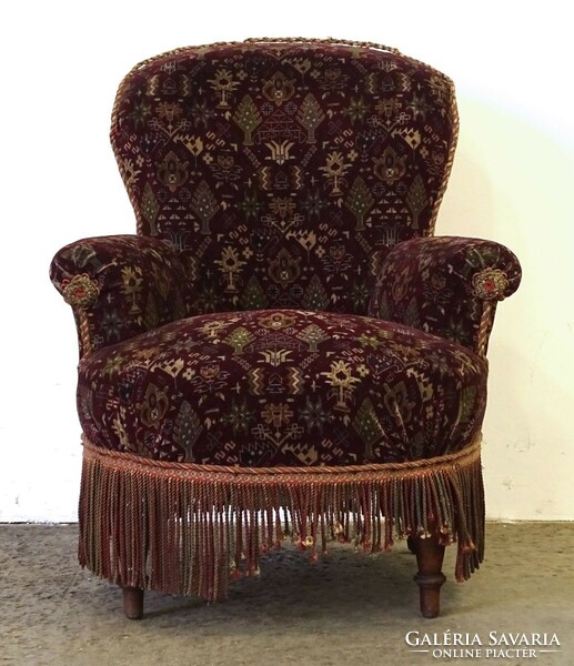 1M706 old fully upholstered salon armchair miss armchair