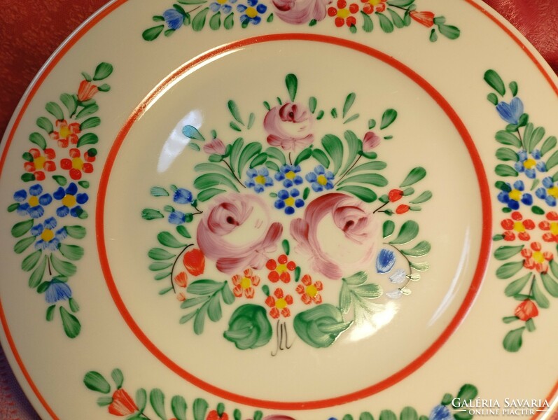 Hollóháza porcelain plate, decorative plate, wall plate