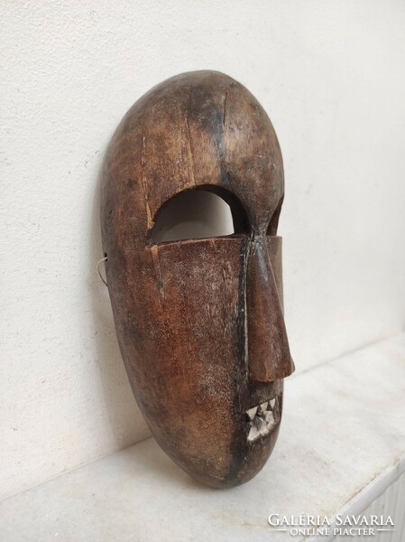 Antik afrikai fa maszk Lega népcsopoprt Kongó leértékelt 120 Le dob 300 6764