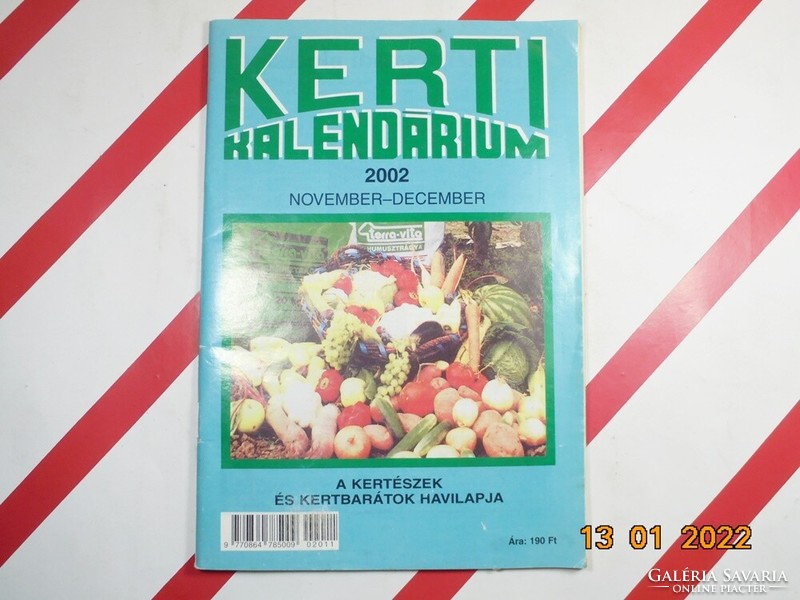 Kerti kalendárium 2002. november-december