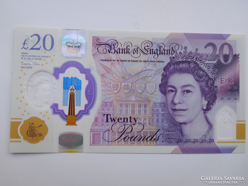 England 20 pounds 2018 unc polymer