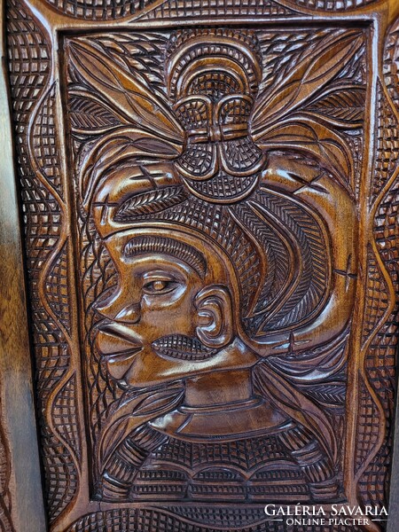 Maya, Aztec, wooden, hand-carved huge image