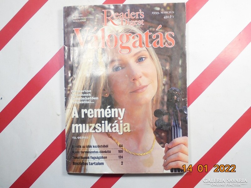 Old retro reader's digest selection newspaper magazine 1999. March - as a birthday present