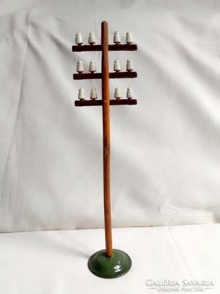 Antique old bing telegraph telegraph pole post 0 train model railroad field table accessory