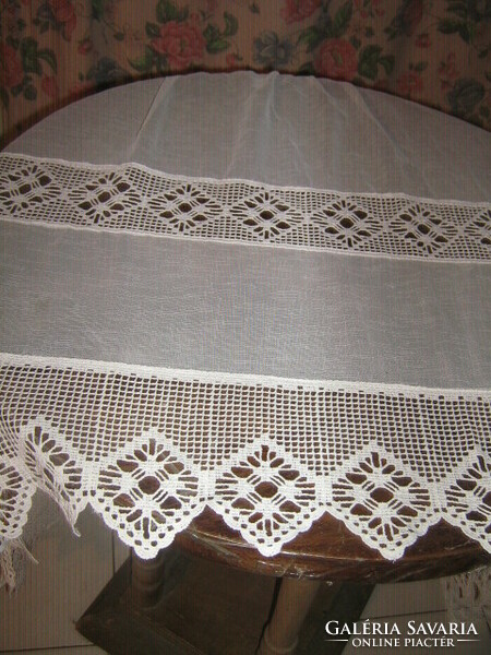 Beautiful double lace special vintage panoramic curtain