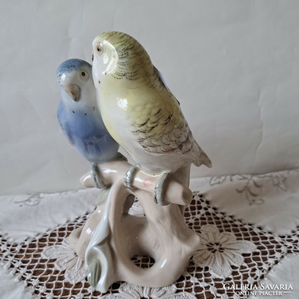 Royal dux parrot pair