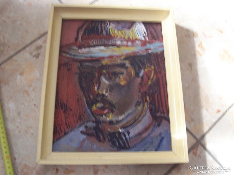 Man portrait painting