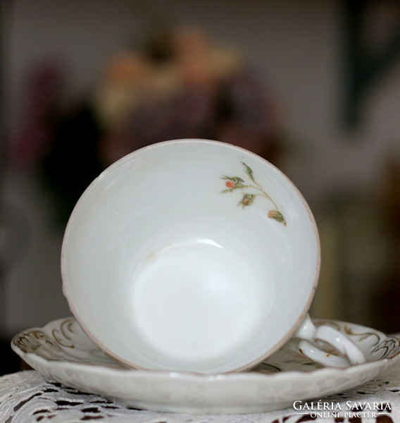 Carl tielsch fine porcelain, beautiful Art Nouveau tea set, 1875-1900, with a small flaw
