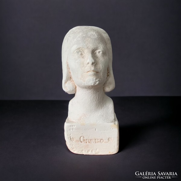 Greta garbo antique plaster bust indicated, bust