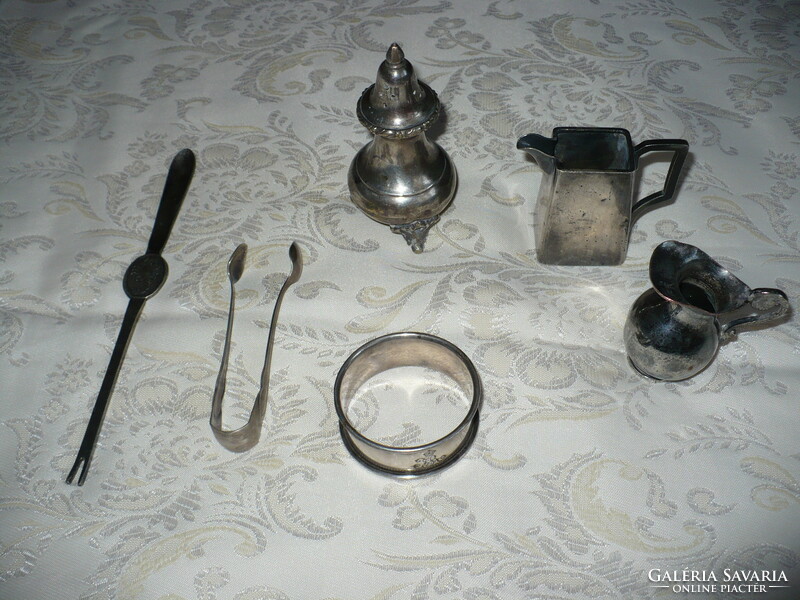 Thick silver-plated table accessories