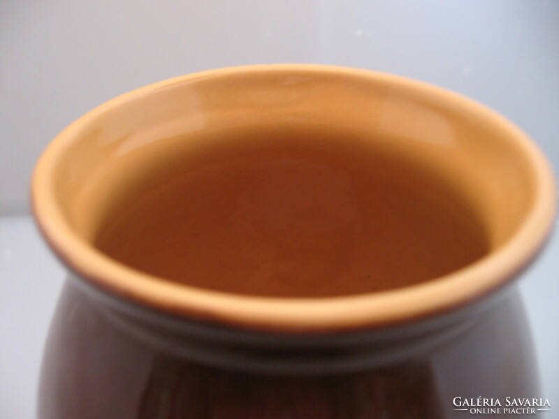 Brown ceramic bowl