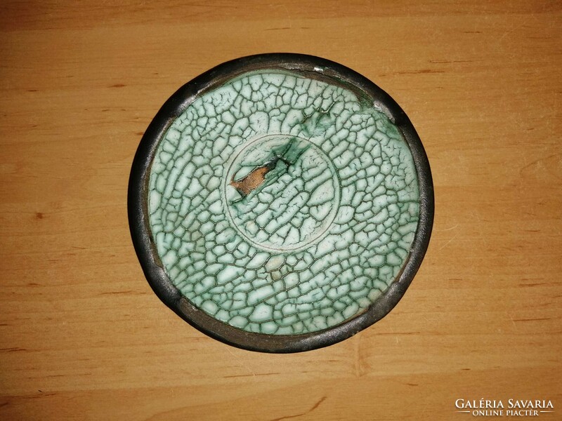 Gorka jellegű iparművész kerámia hamutál 12,5 cm (n)